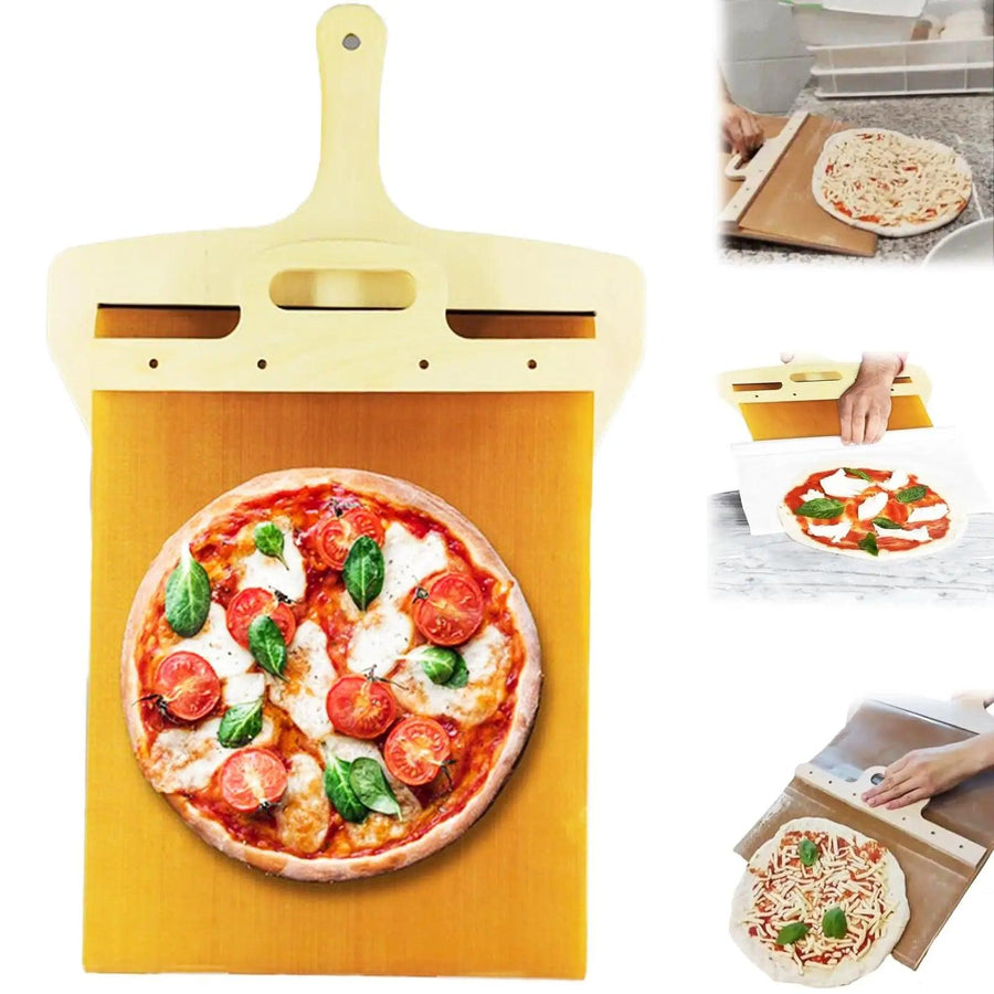 Kitchen Gadgets Sliding Pizza Shovel Non Stick Pizza Smooth Cutting Board Storage Transfer Board Kitchen Baking Tool - Trendha