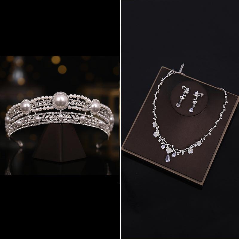 Korean Style Wedding Retro Pearl Princess Super Fairy Hair Accessories - Trendha
