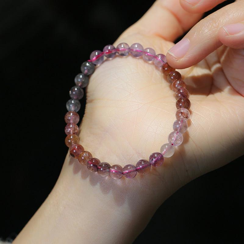 Ladies Fashion Crystal Bead Single Loop Bracelet - Trendha