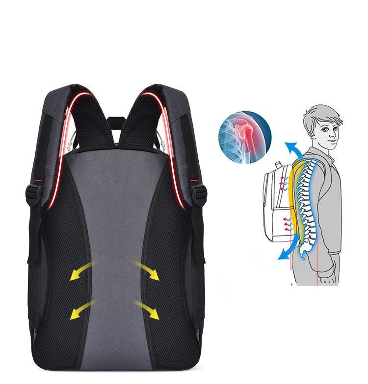 Large Capacity Backpack USB Casual Outdoor Travel Computer Bag - Trendha