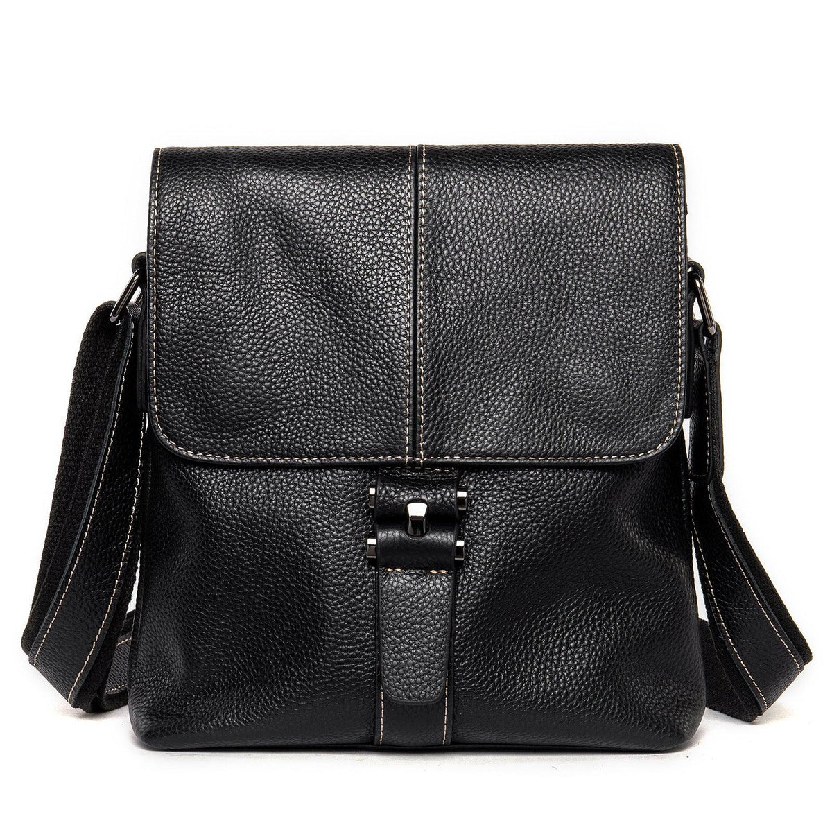 Large Capacity Cowhide Shoulder Bag For Men - Trendha