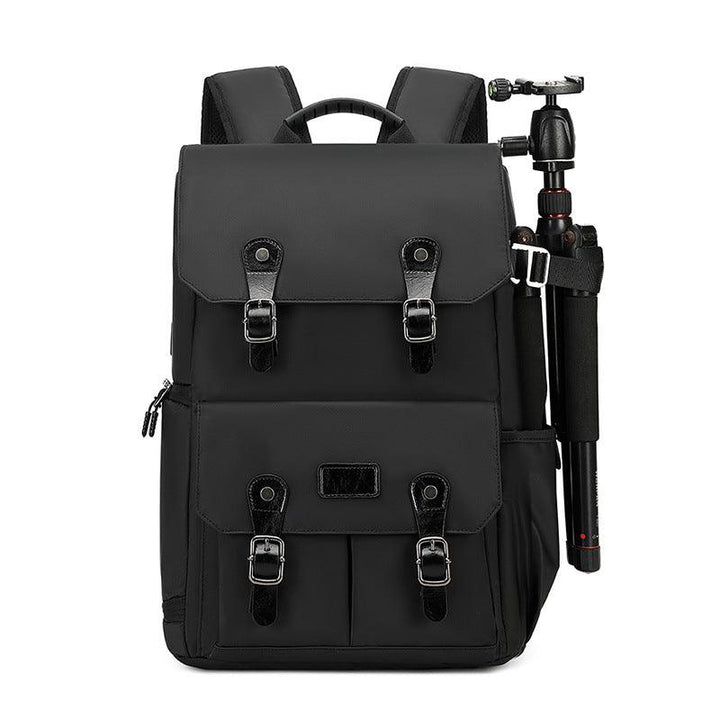 Large Capacity Double Shoulder Photo Bag Outdoor Leisure Waterproof Camera Bag - Trendha