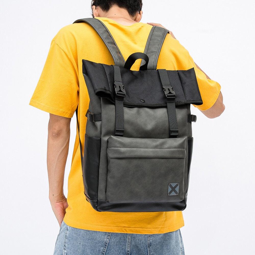 Large Capacity High Quality PU Leather Backpack - Trendha