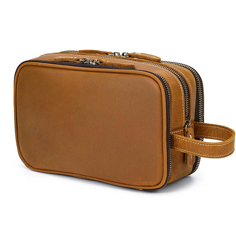 Large Capacity Leather Travel Cosmetics Storage Bag - Trendha