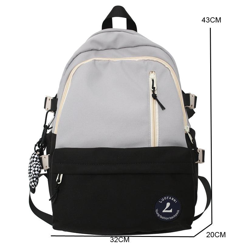 Large Capacity Schoolbag Student Minimalist Versatile Backpack - Trendha
