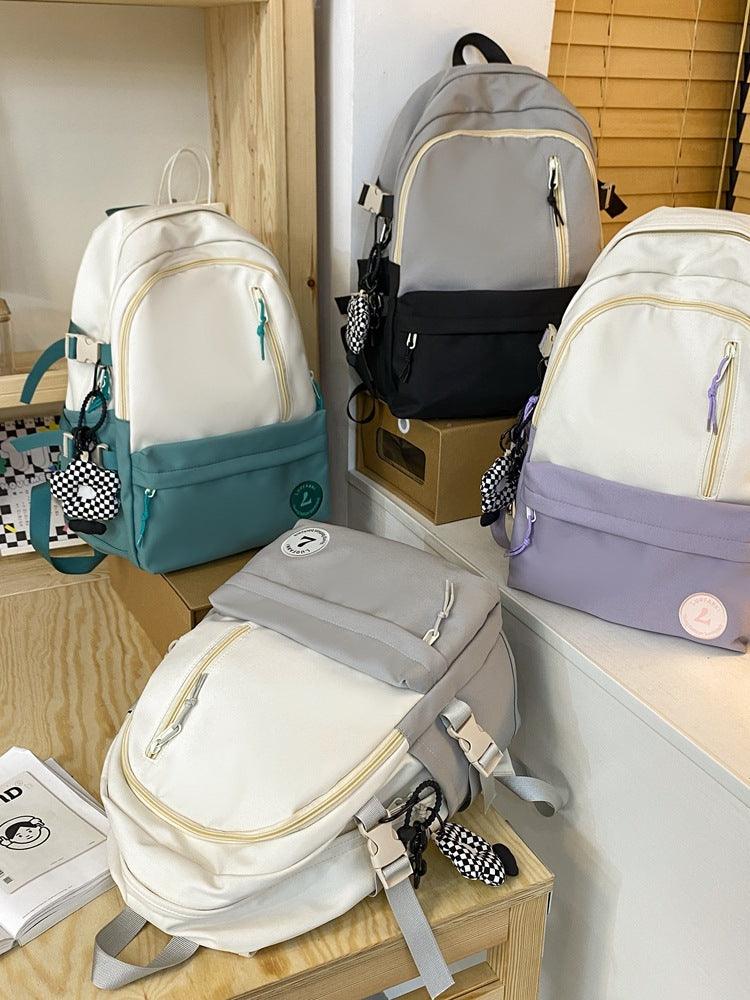 Large Capacity Schoolbag Student Minimalist Versatile Backpack - Trendha