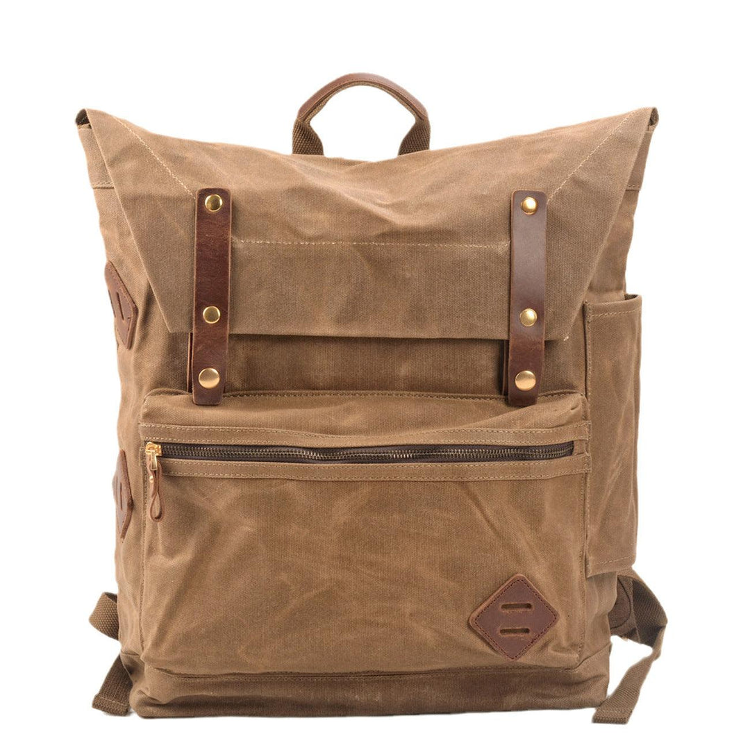 Large Capacity Waterproof Canvas Backpack - Trendha