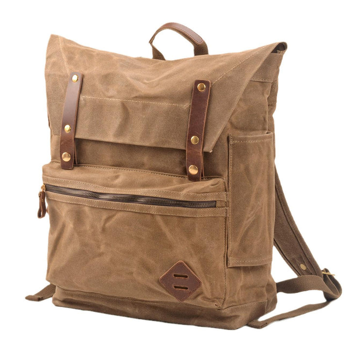 Large Capacity Waterproof Canvas Backpack - Trendha