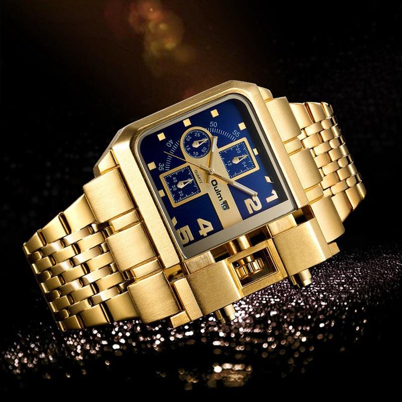 Large Dial Quartz Men's Watch Casual Belt Personality - Trendha