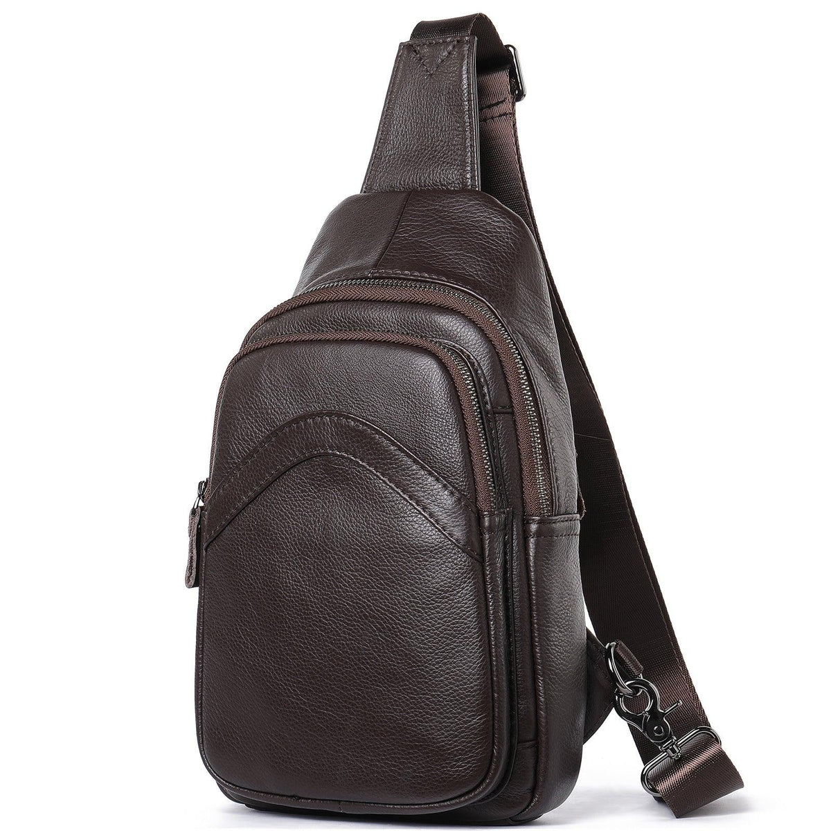 Leather Chest Single Shoulder Crossbody Bag Sports Casual - Trendha