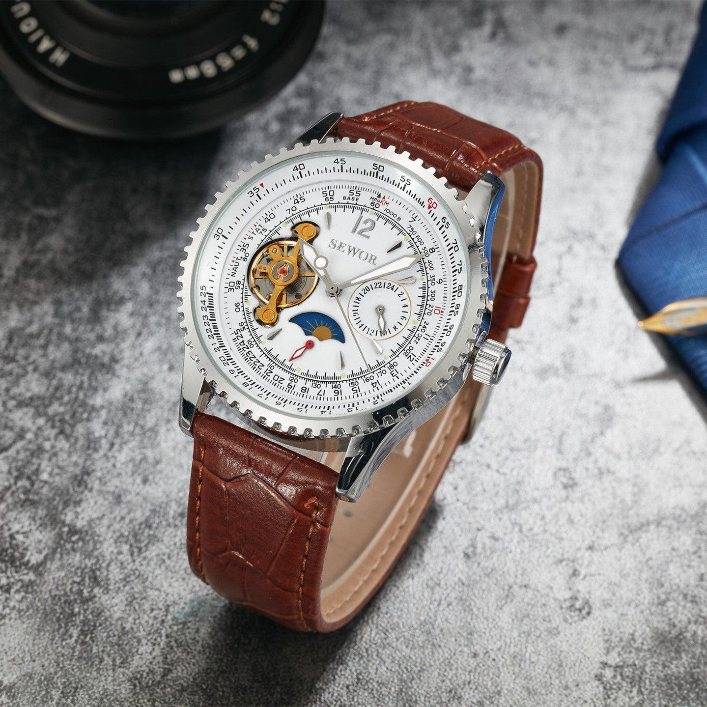 Leisure Business Men's Mechanical Watch Calendar Display - Trendha