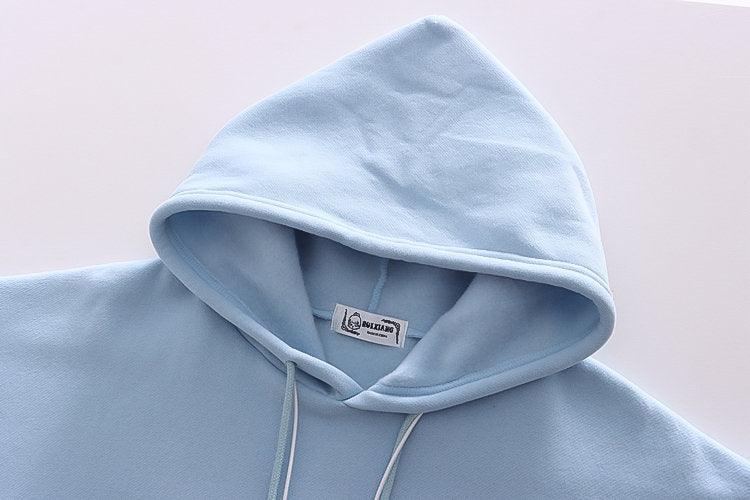 Letter Hooded Cashmere Padded Warm Sweater - Trendha