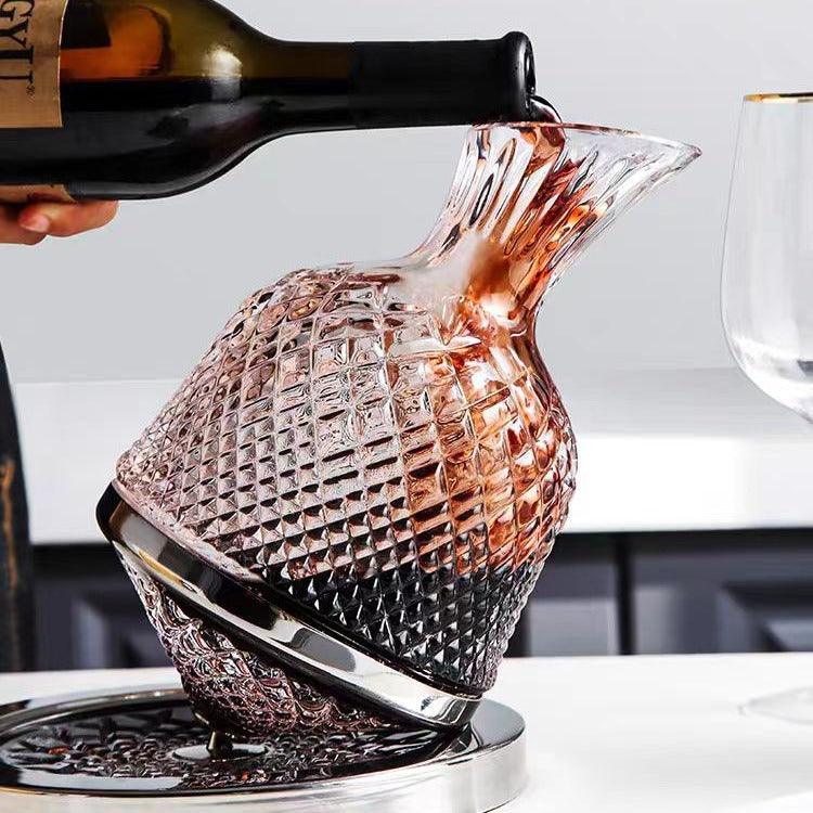 Light Luxury Good-looking Glass Gyro Wine Decanter Household High-end - Trendha
