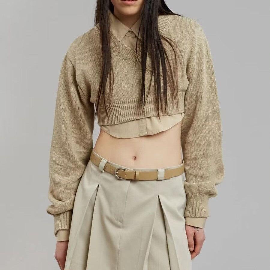 Long Sleeve Pullover Round Neck Sweater Top