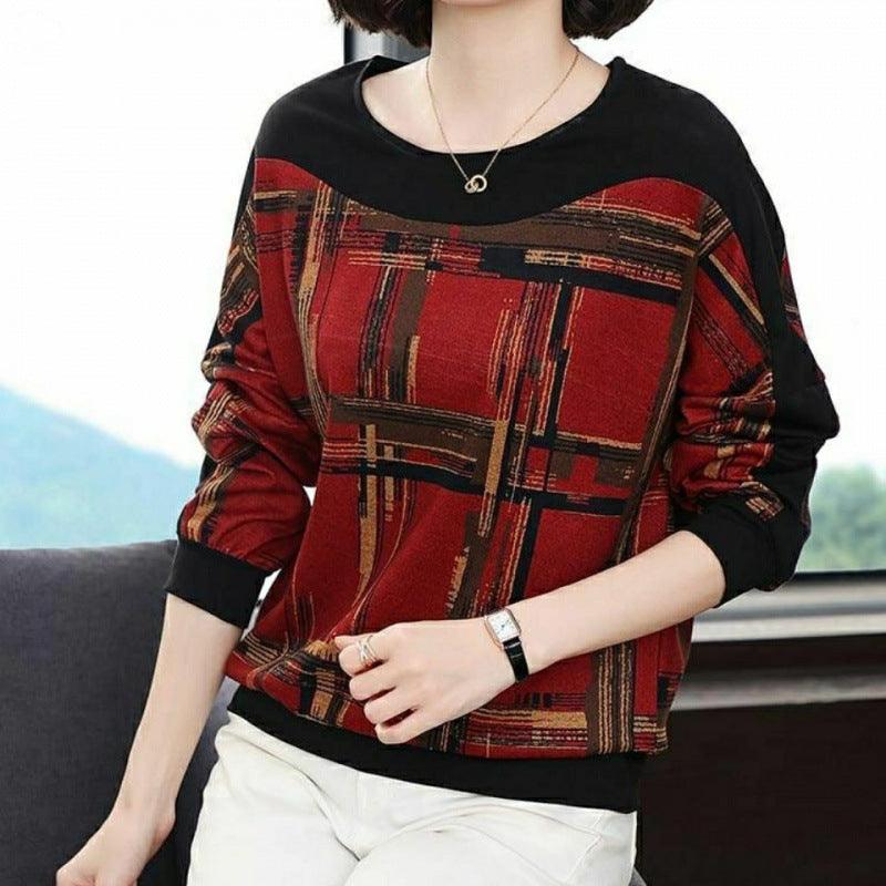 Loose Belly Covering Long-sleeved Top Thin Women's Sweater - Trendha