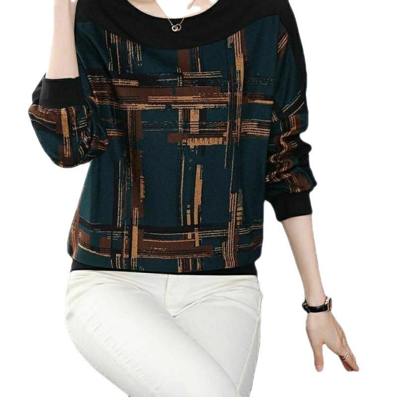 Loose Belly Covering Long-sleeved Top Thin Women's Sweater - Trendha