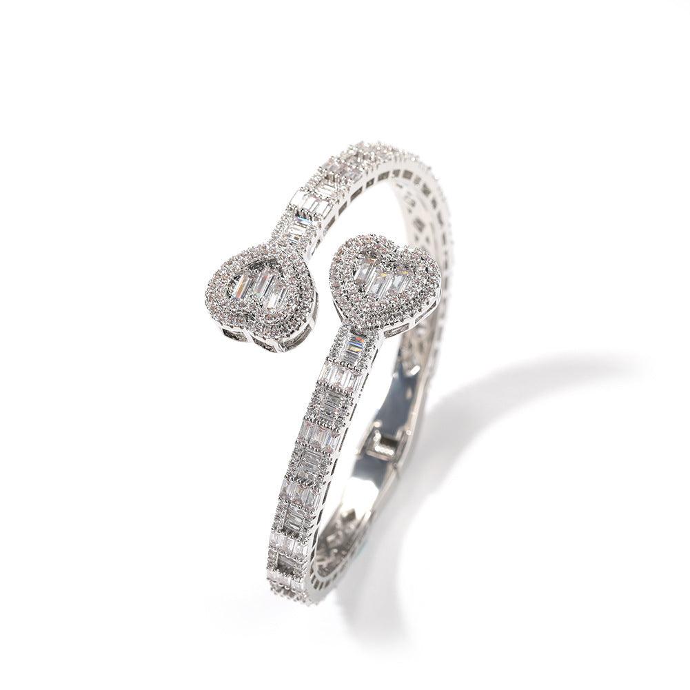 Love Spring Buckle Bracelet Geometric Diamond - Trendha
