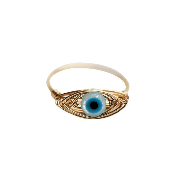 Lover's Eye Ring Is Inlaid With Gold - Trendha