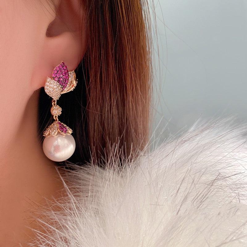 Luxury And Versatile Silver Needle Earrings - Trendha