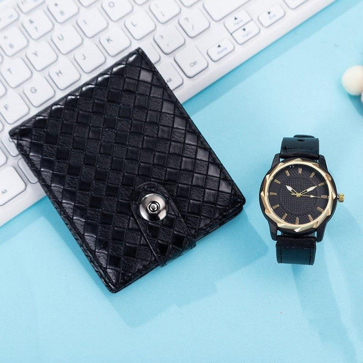 Luxury Business Watch Leather Bag Wallet Gift Set Men - Trendha
