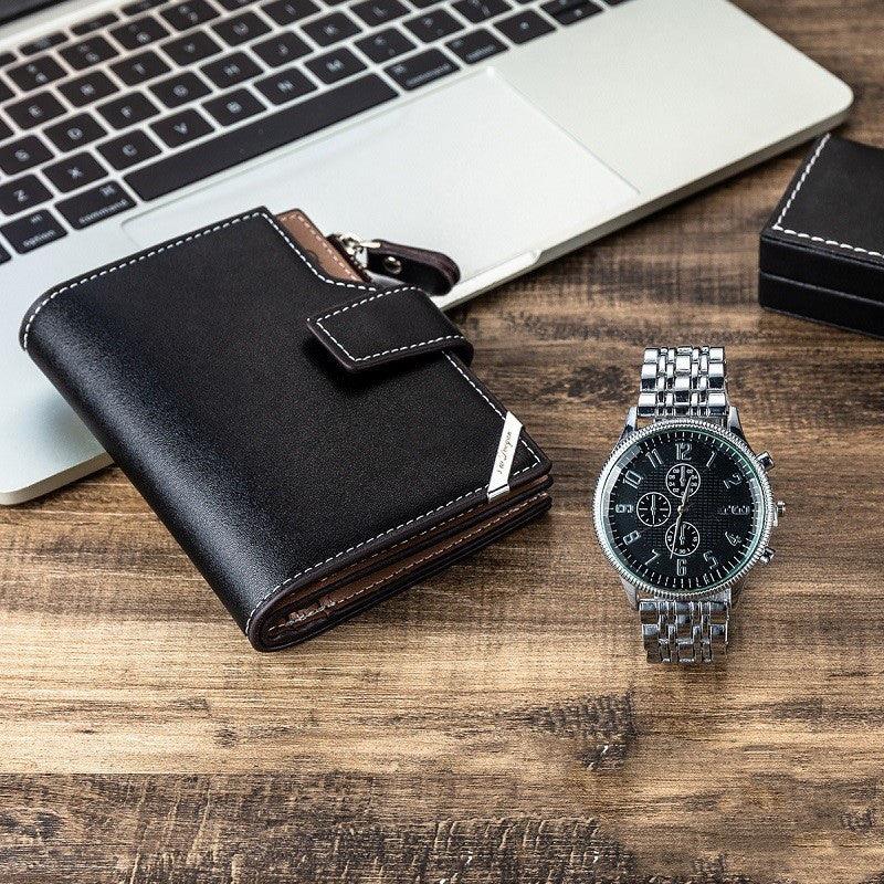 Luxury Business Watch Leather Bag Wallet Gift Set Men - Trendha