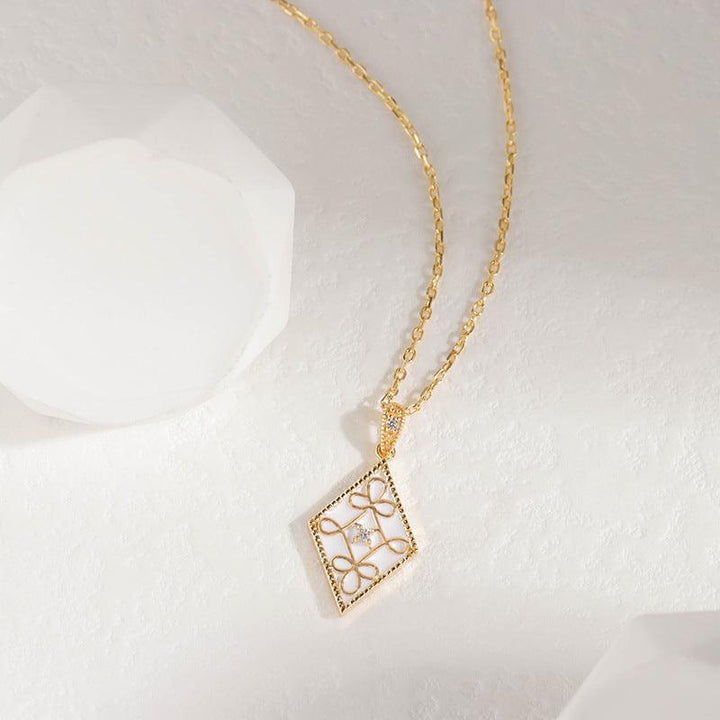 Luxury Retro Geometric Necklace - Trendha