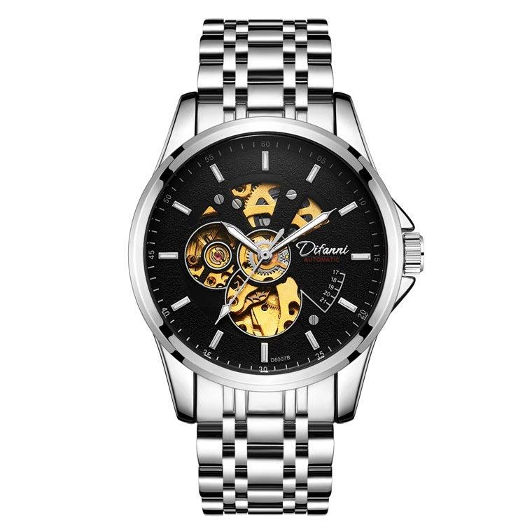 Mechanical Fully Automatic Fashion Hipster Luxury Steel Belt Watch - Trendha