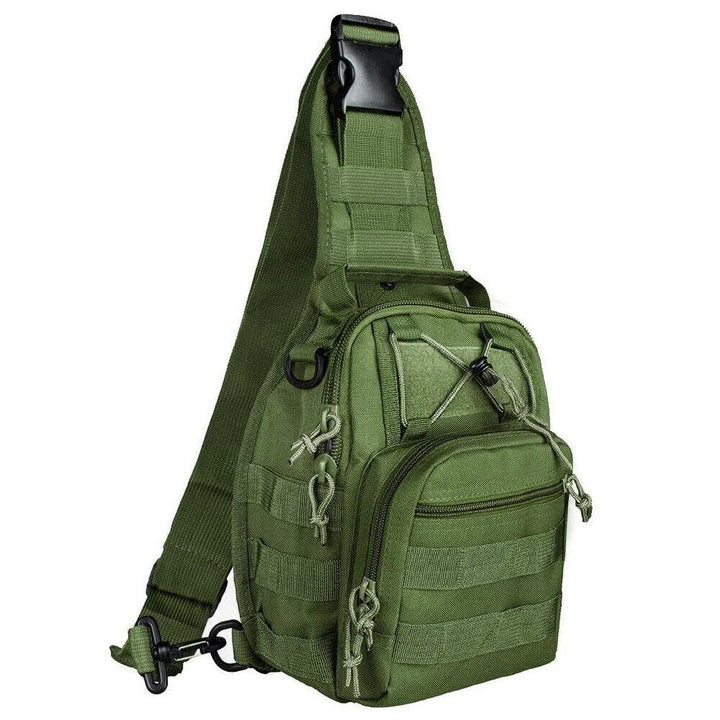 Men Backpack Molle Tactical Sling Chest Pack Shoulder Bag Outdoor Hiking Travel - Trendha