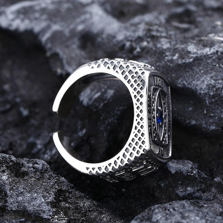 Men's 925 Sterling Silver Eye Ring - Trendha