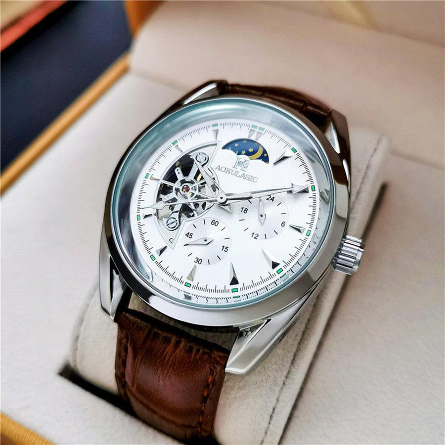 Men's Automatic Mechanical Hollowed-out Watch - Trendha