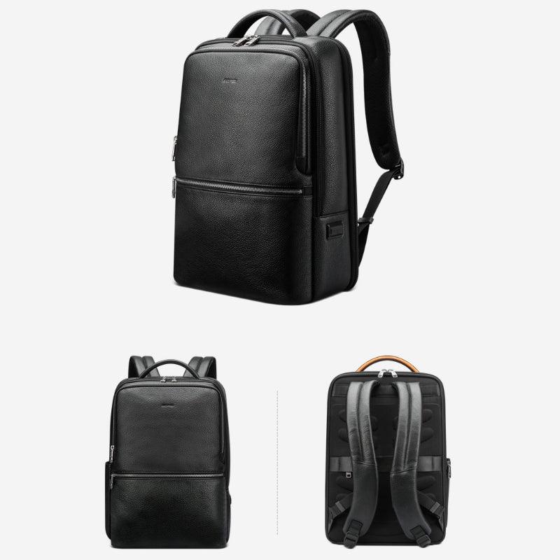 Men's Backpack Leather Large Capacity - Trendha