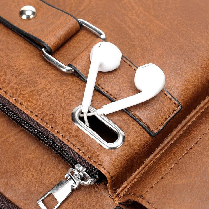 Men's Business Portable One Shoulder Messenger Bag - Trendha