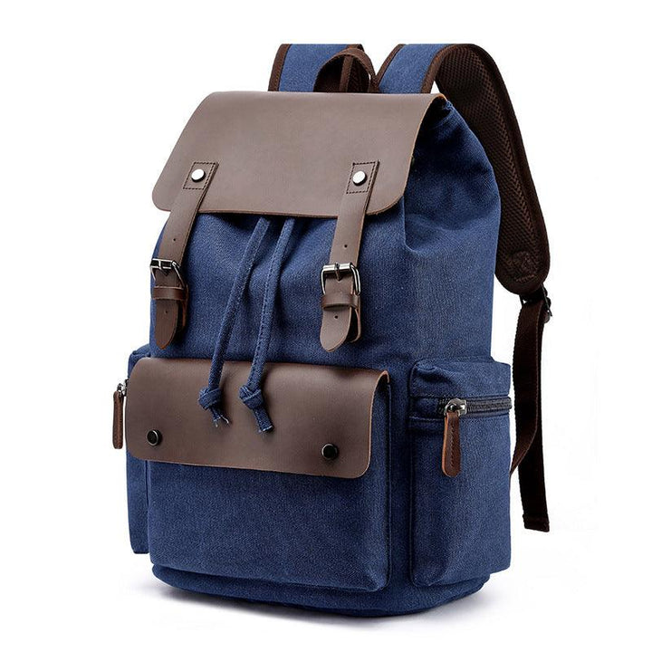 Men's Canvas Casual Backpack Laptop Bag - Trendha