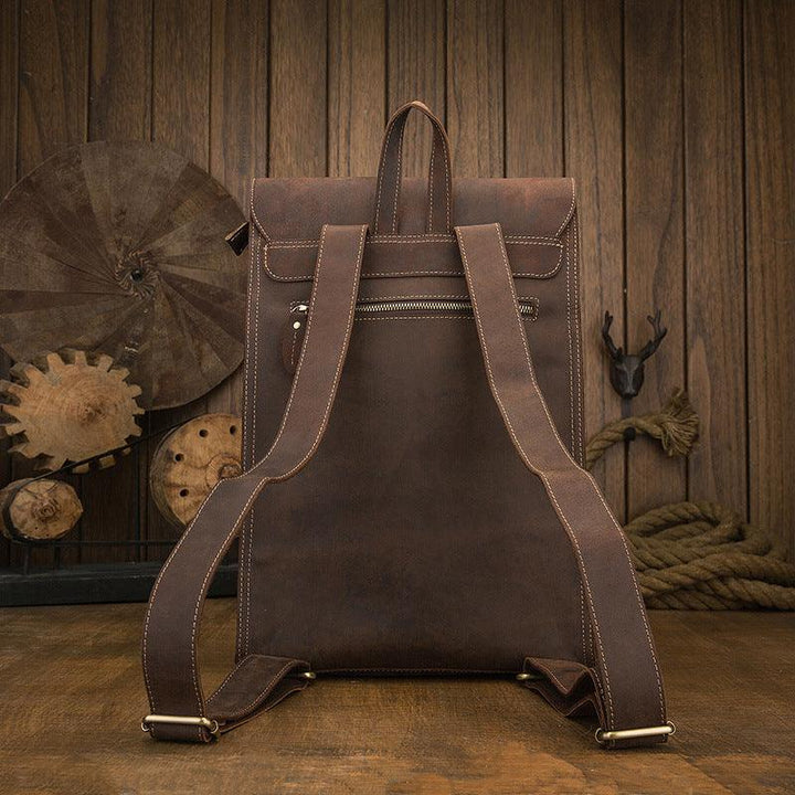 Men's Casual Leather British Backpack - Trendha