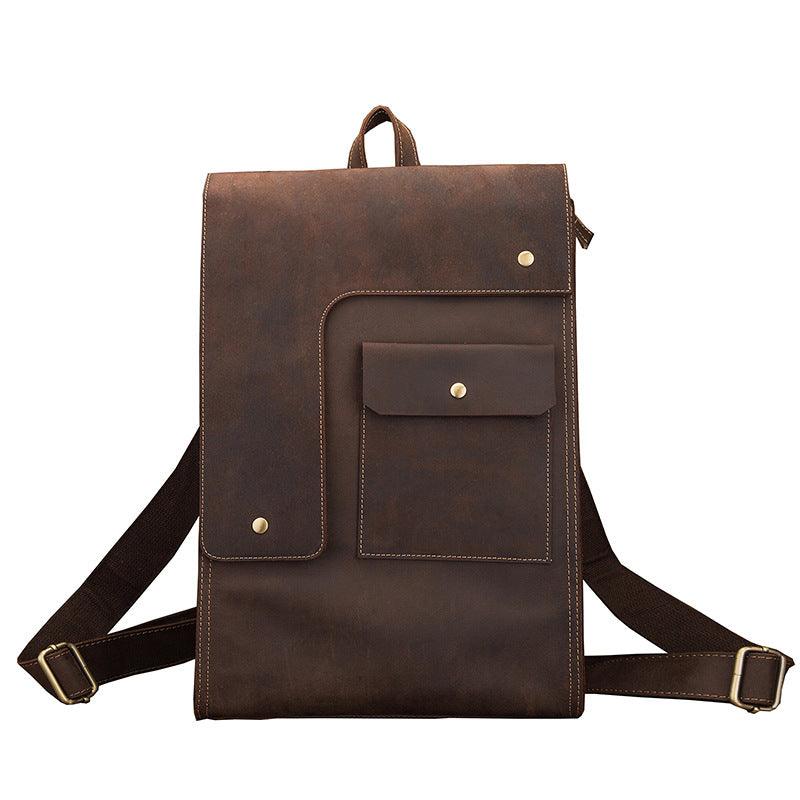 Men's Casual Leather British Backpack - Trendha