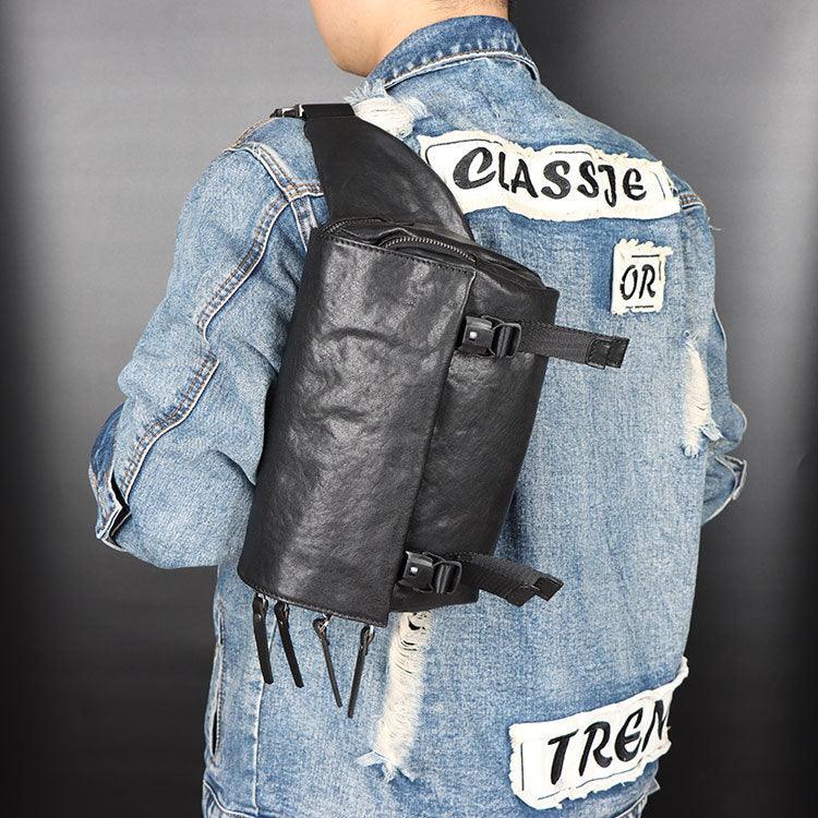 Men's Casual Vegetable Tanned Leather Bag - Trendha