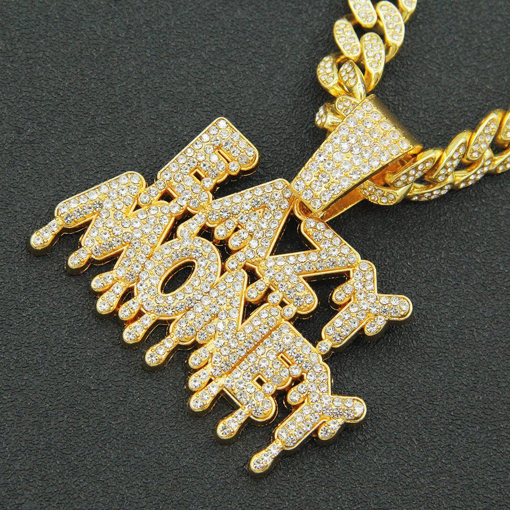Men's Creative Splicing Letter Pendant Necklace - Trendha