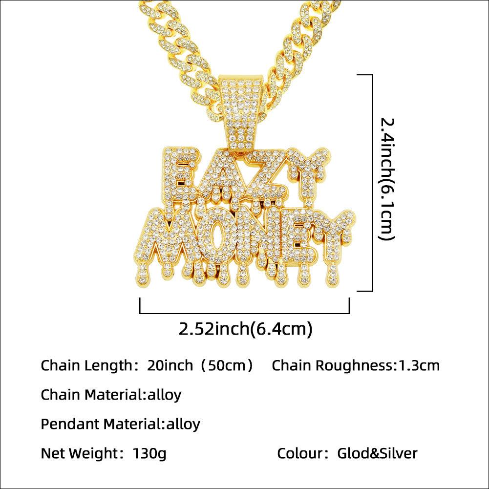 Men's Creative Splicing Letter Pendant Necklace - Trendha