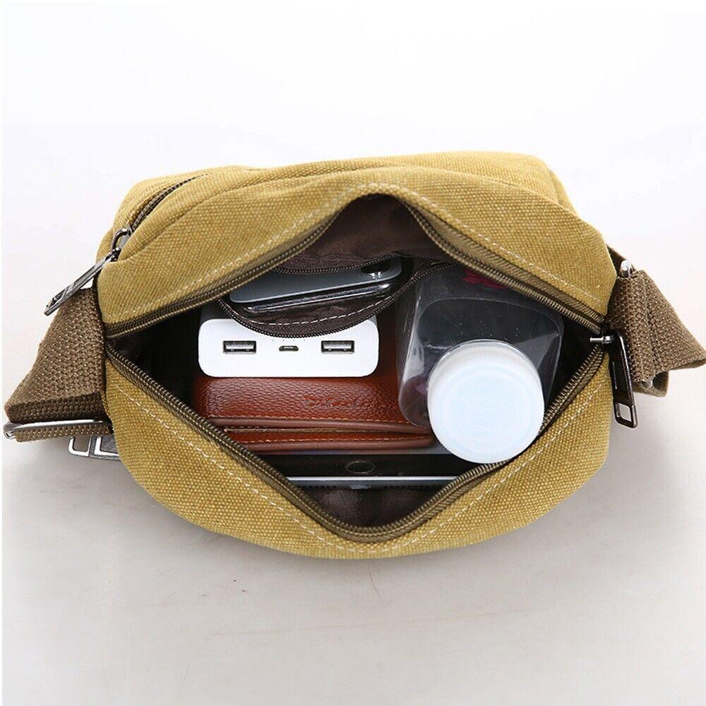 Men's Crossbody Messenger Bag Canvas Bags Casual Shoulder Satchel Handbag Pouch - Trendha