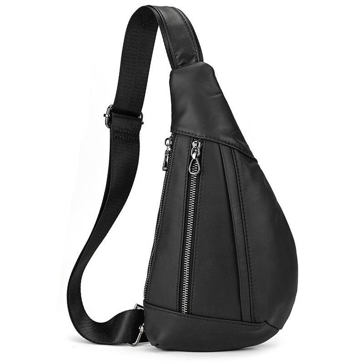 Men's Fashion Chest Bag Genuine Leather Shoulder - Trendha