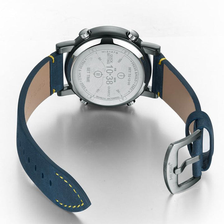 Men's Fashion Featured Sports Business Leather Quartz Watch - Trendha