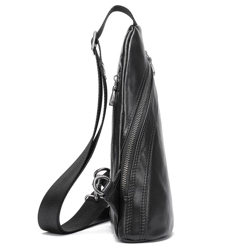 Men's Fashion Leather Messenger Bag For Business - Trendha