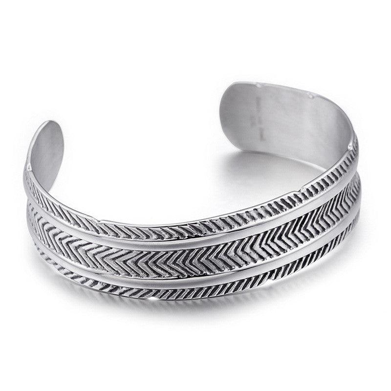 Men's Fashion Retro Stainless Steel Bracelet - Trendha
