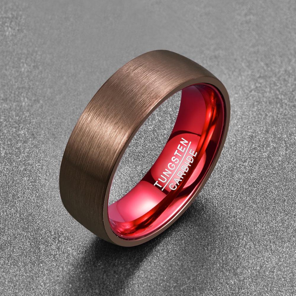 Men's Fashion Simple Electroplated Tungsten Steel Ring - Trendha