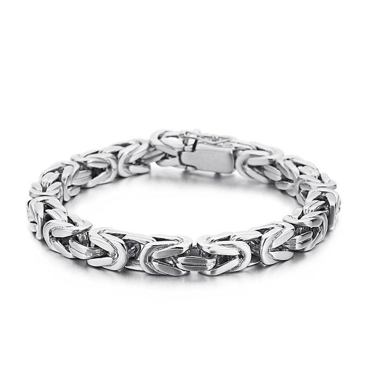 Men's Fashion Stainless Steel Square Chain Bracelet - Trendha