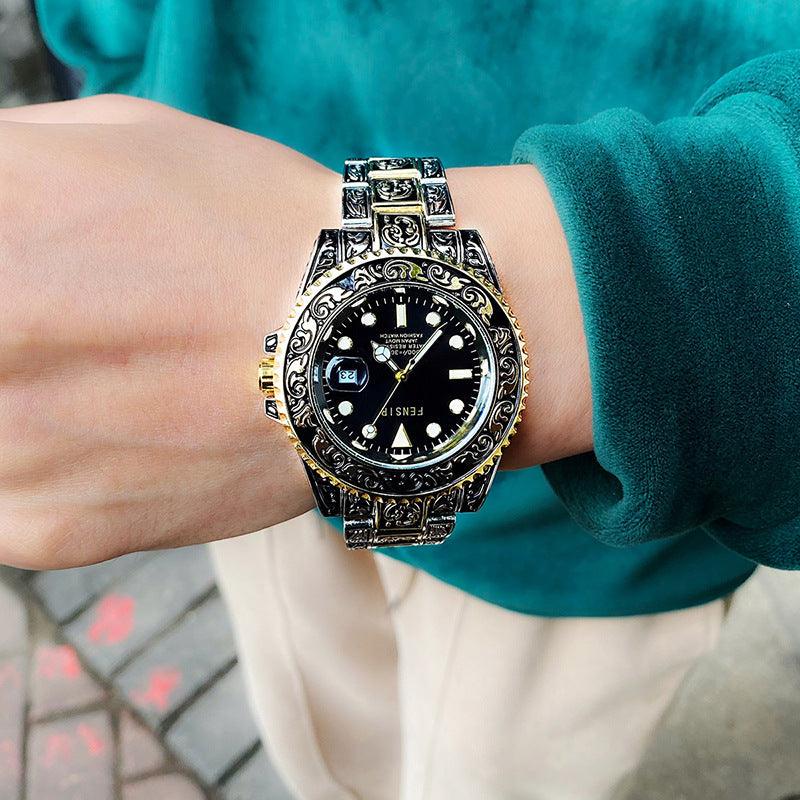 Men's Fashion Trend Foreign Trade Watch Waterproof Simple - Trendha