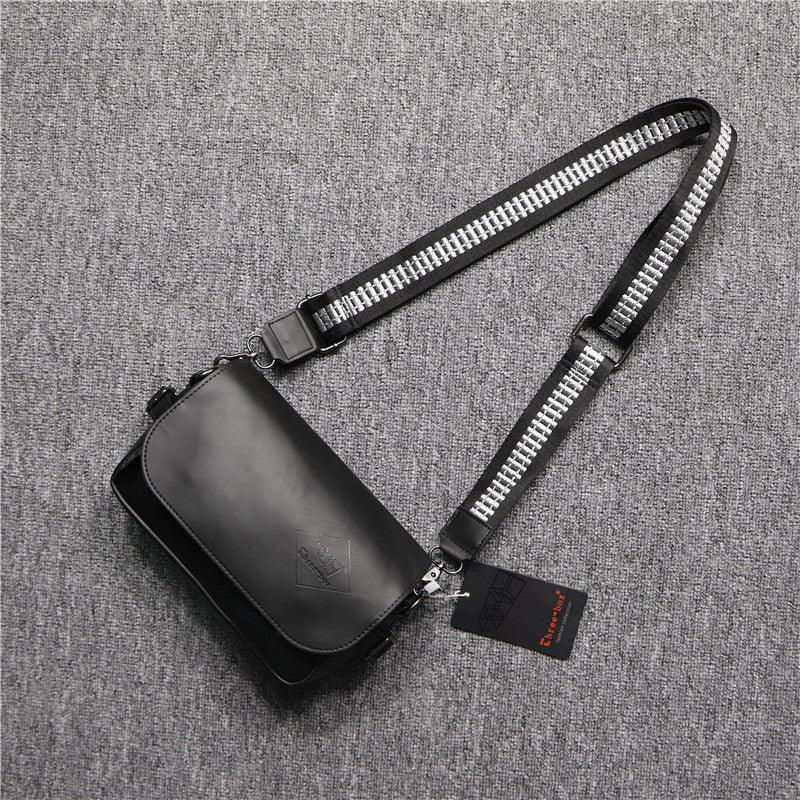 Black PU Flap Shoulder Bag