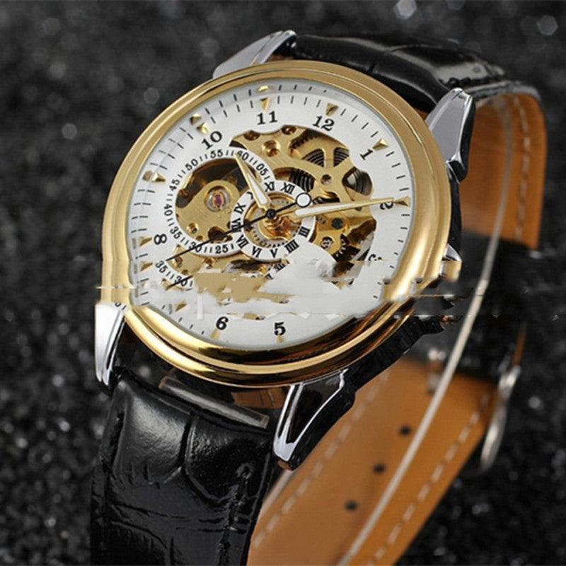 Men's Full Hollow Automatic Mechanical Watch - Trendha