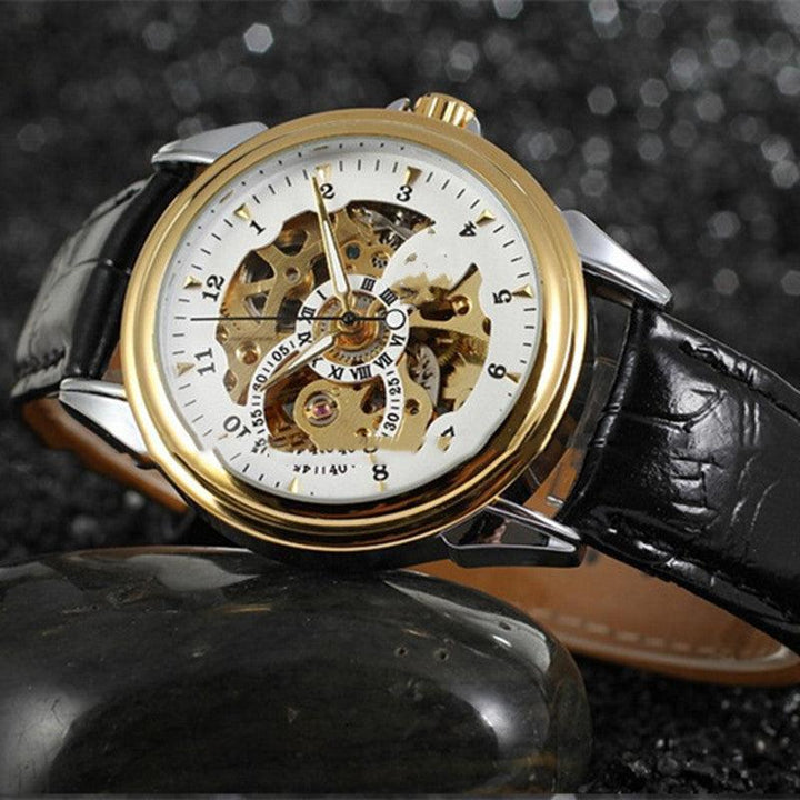 Men's Full Hollow Automatic Mechanical Watch - Trendha