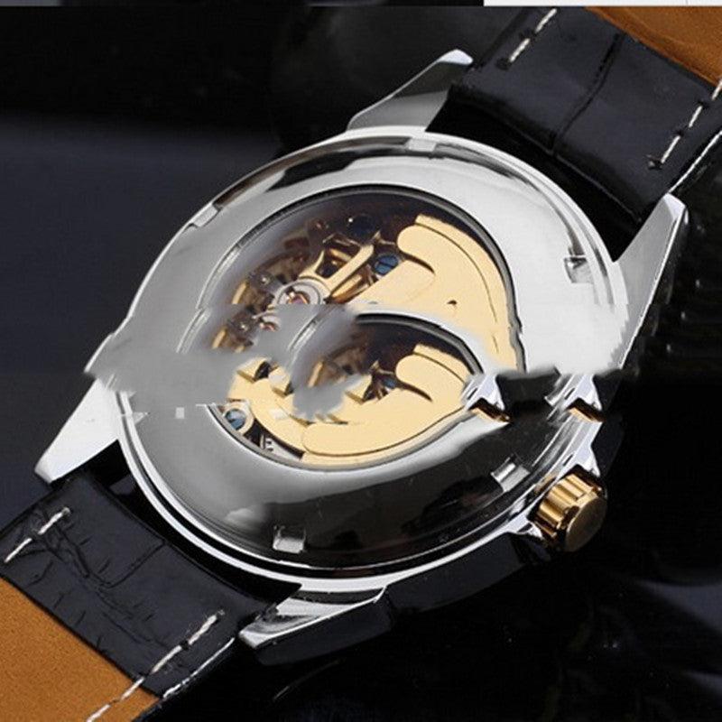 Men's Full Hollow Automatic Mechanical Watch - Trendha